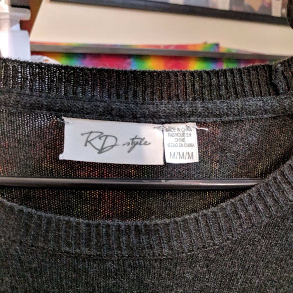 Grey knit sweater